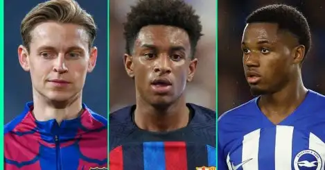 Man Utd are keen on Barcelona trio Frenkie de Jong, Alejandro Balde and Ansu Fati