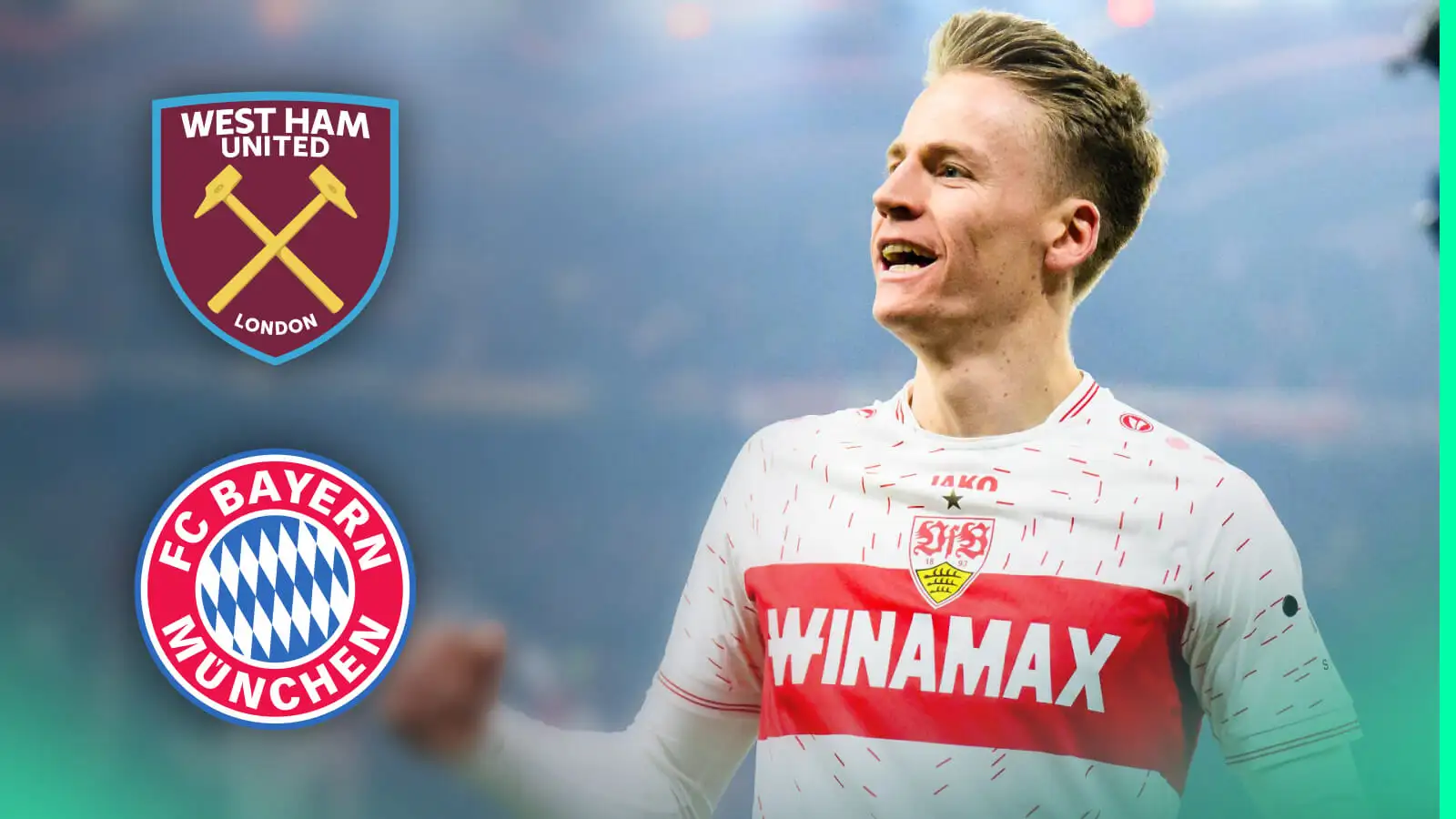 West Ham rival Bayern, Dortmund and rest of Germany’s elite for thriving winger