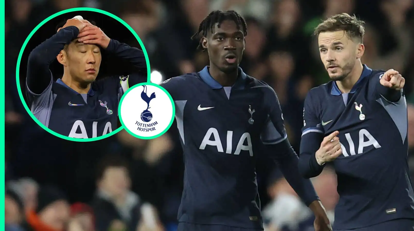 Son Heung-min, Yves Bissouma, James Maddison Tottenham
