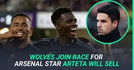 Wolves surge into race for unwanted Arsenal man; Arteta to axe star to make way for quality new addition