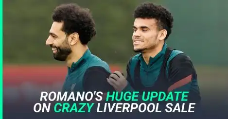 Liverpool forwards Mohamed Salah and Luis Diaz