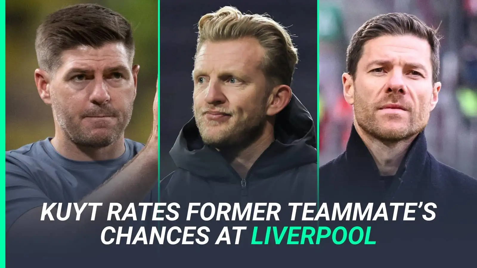 Dirk Kuyt, Steven Gerrard, Xabi Alonso, Liverpool