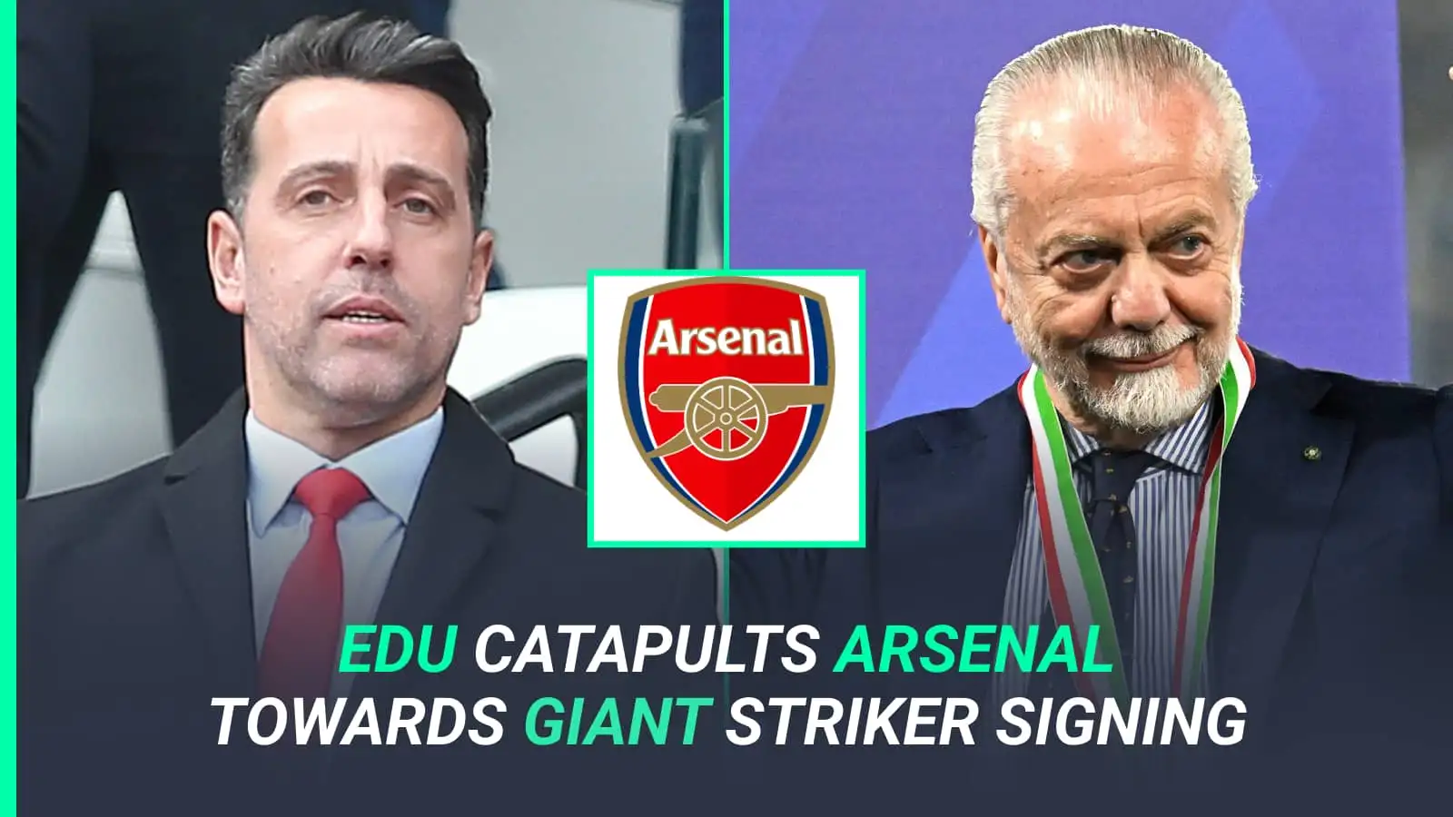 Edu is hopeful of persuading Napoli chief Aurelio De Laurentiis to sell Victor Osimhen to Arsenal