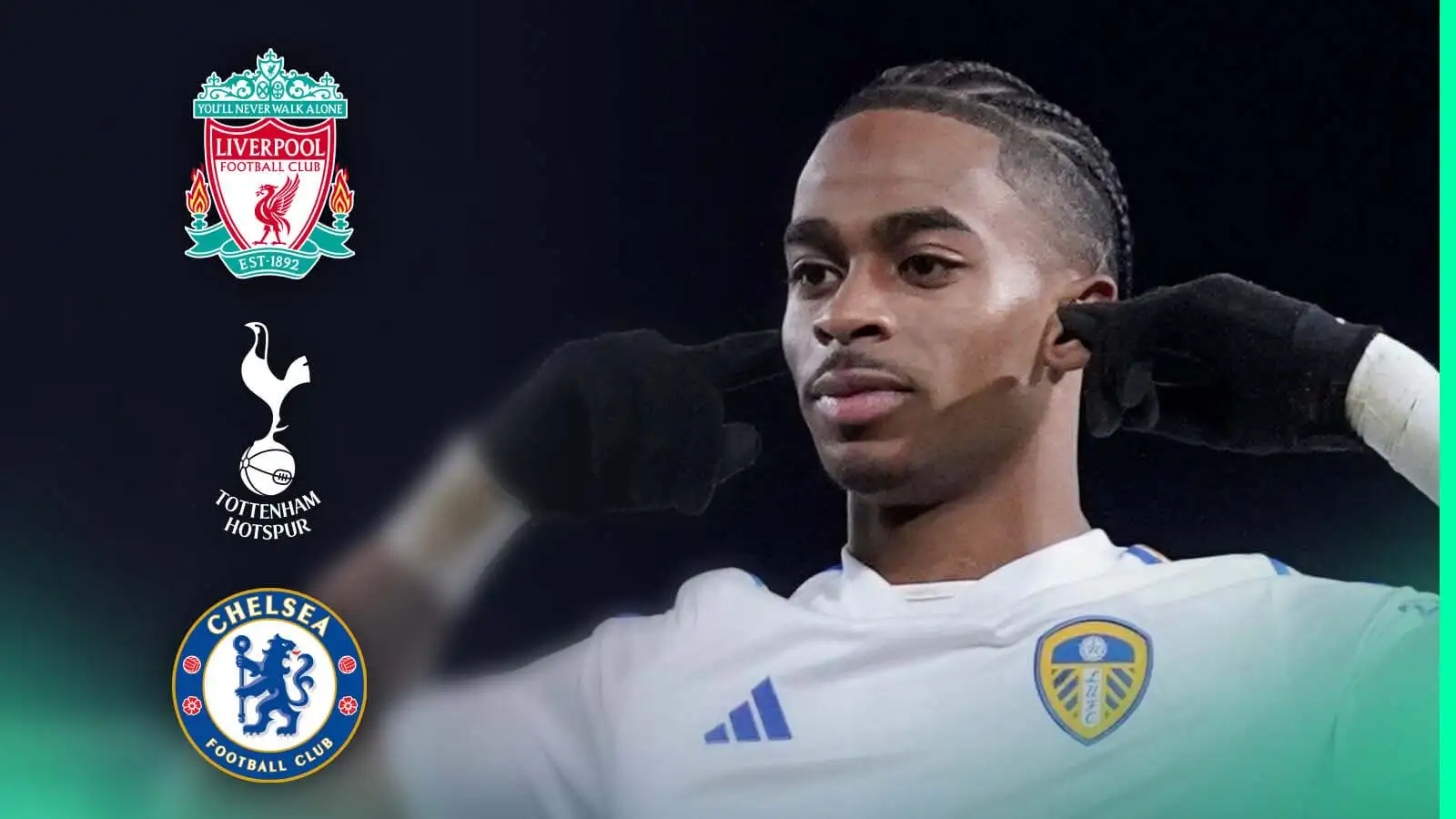 Liverpool and Tottenham join race to sign ‘outstanding’ Leeds Utd star with Chelsea still keeping tabs