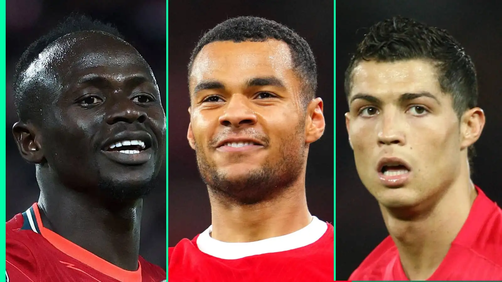 Sadio Mane, Cody Gakpo and Cristiano Ronaldo