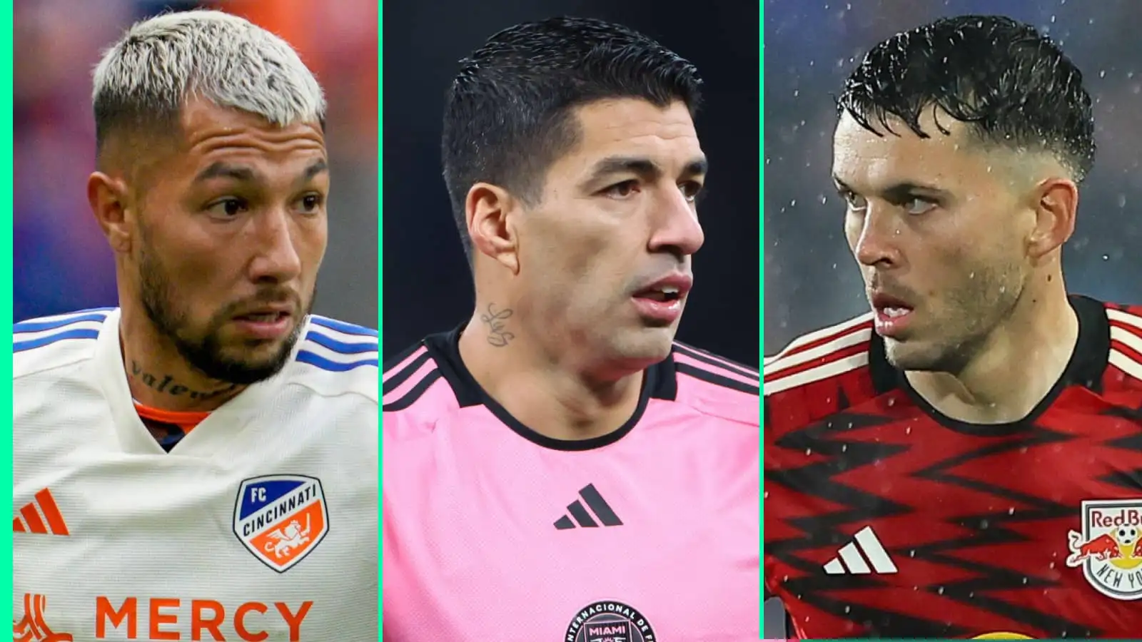 Luciano Acosta, Luis Suarez, Lewis Morgan