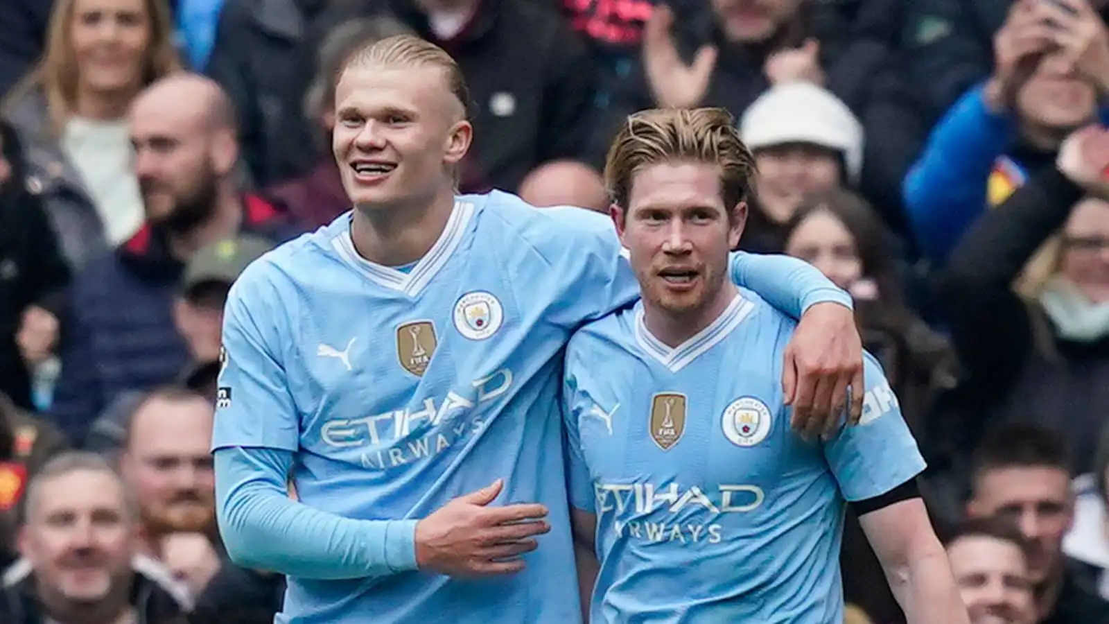 Man City stars Erling Haaland and Kevin De Bruyne