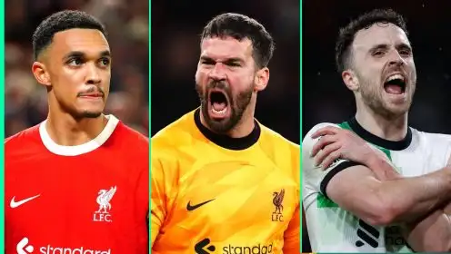 Liverpool handed massive lift as trio of top stars return to training for critical run-in