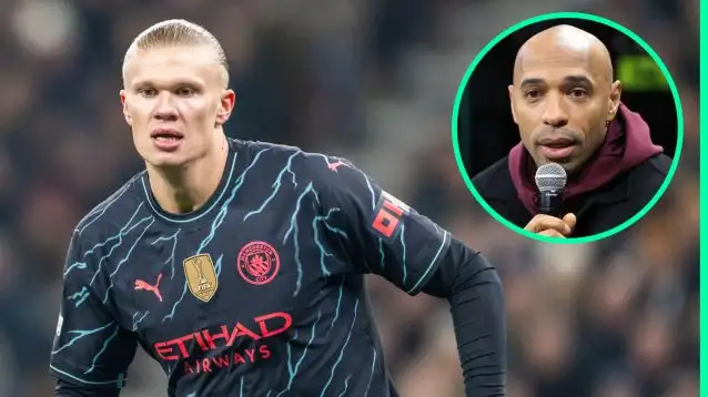 Man City star Erling Haaland, Arsenal legend Thierry Henry