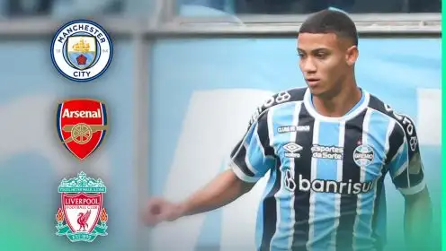Arsenal, Liverpool and Man City battle it out for Brazilian star from the same academy as Ronaldinho
