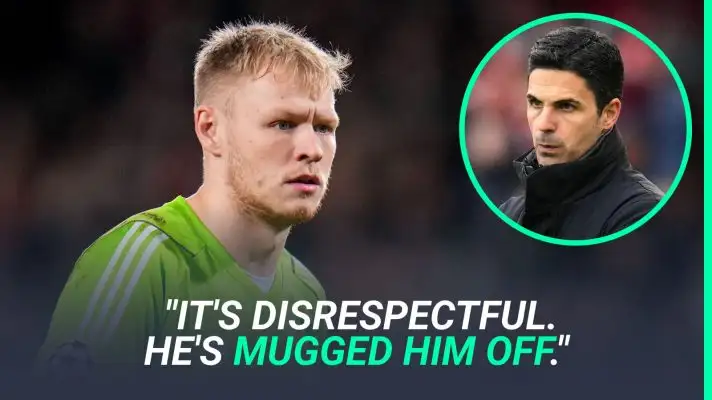 Andy Cole has criticised Mikel Arteta's treatment of Arsenal goalkeeper Aaron Ramsdale