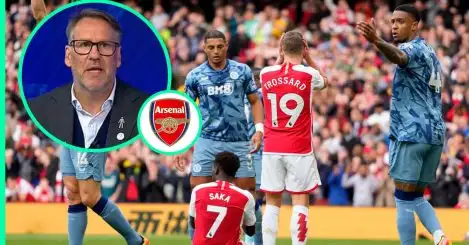 Paul Merson destroys two ‘lazy’ Arsenal stars after Villa defeat as he issues grave title warning to Arteta