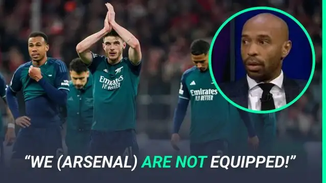 Thierry Henry has reflected with disappointment at Arsenal's Champions League exit to Bayern Munich