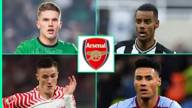 Arsenal have drawn up a four-man striker shortlist for the summer