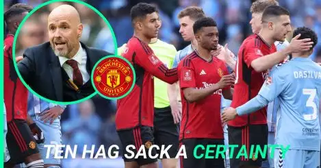 Ten Hag sack: Man Utd axe furiously talk heats up as Liverpool legend stirs pot after Coventry, FA Cup debacle