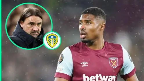 Leeds battle Southampton, Ipswich to sign sought-after West Ham star in bargain deal