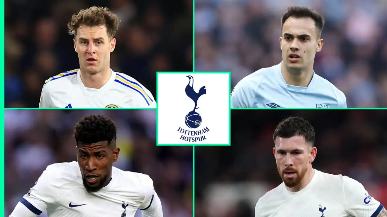 Tottenham stars Joe Rodon, Sergio Reguilon, Emerson Royal and Pierre-Emile Hojbjerg Tottenham stars Joe Rodon, Sergio Reguilon, Emerson Royal and Pierre-Emile Hojbjerg