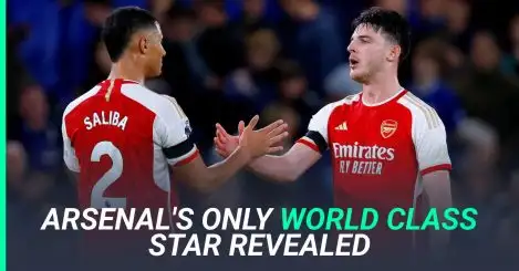 Saka, Odegaard snubbed as only one ‘world class’ Arsenal star named in staggering verdict