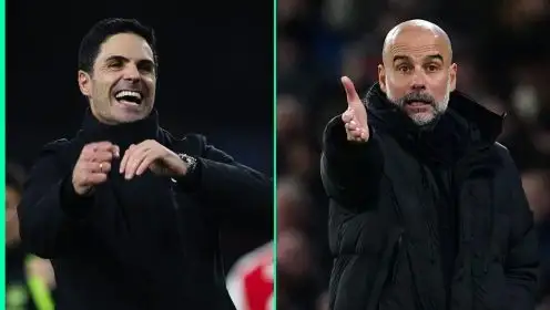 Arteta laughing as Arsenal backed to pip Man City to winger signing for reason Guardiola won’t believe
