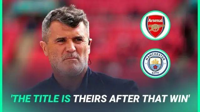 Man Utd legend Roy Keane has had his say on who wins the Premier League title between Arsenal and Man City