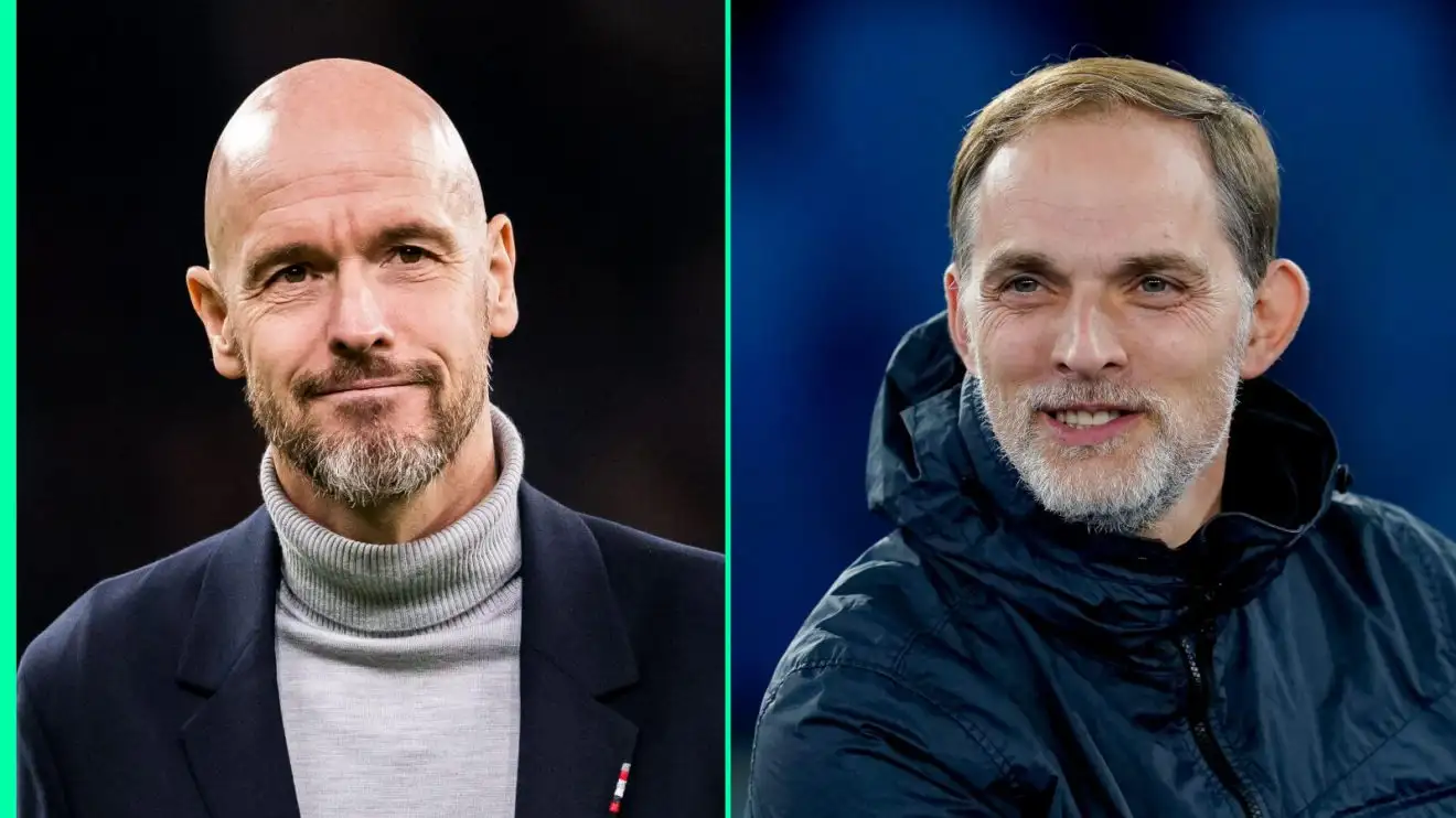 Man Utd manager Erik ten Hag, Bayern Munich manager Thomas Tuchel