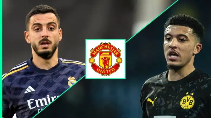 Real Madrid striker Joselu and Manchester United outcast Jadon Sancho could trade places this summer