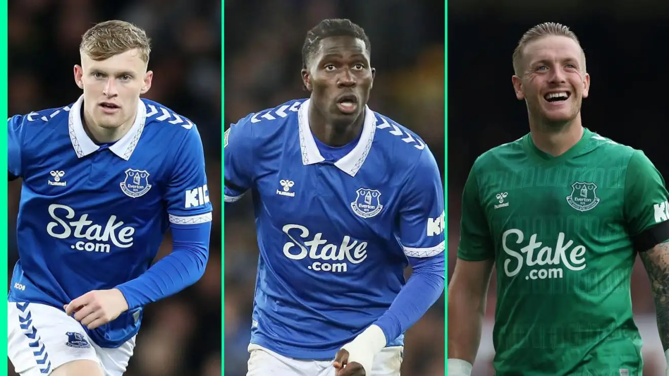Everton trio Jarrad Branthwaite, Amadou Onana and Jordan Pickford are in demand
