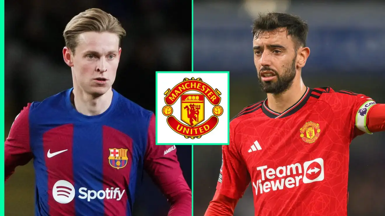 Man Utd have reportedly offered Bruno Fernandes in a swap deal for Barcelona star Frenkie de Jong