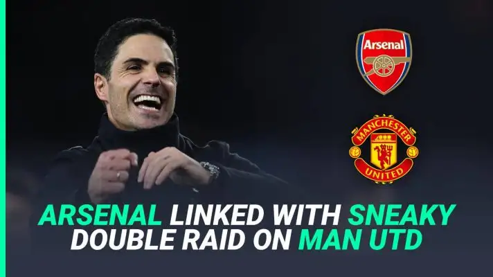 Mikel Arteta has been linked with a double raid on Manchester United this summer