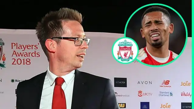 Liverpool CEO of football Michael Edwards has been advised to try and sign Arsenal's Gabriel Jesus for the Reds
