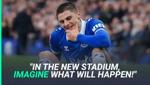 ‘The fan base is larger!’ – Everton star winds up Liverpool supporters and explains why Merseyside is Blue