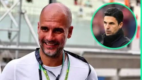 Guardiola laughing as Arsenal hand Man City dream £100m transfer on a plate