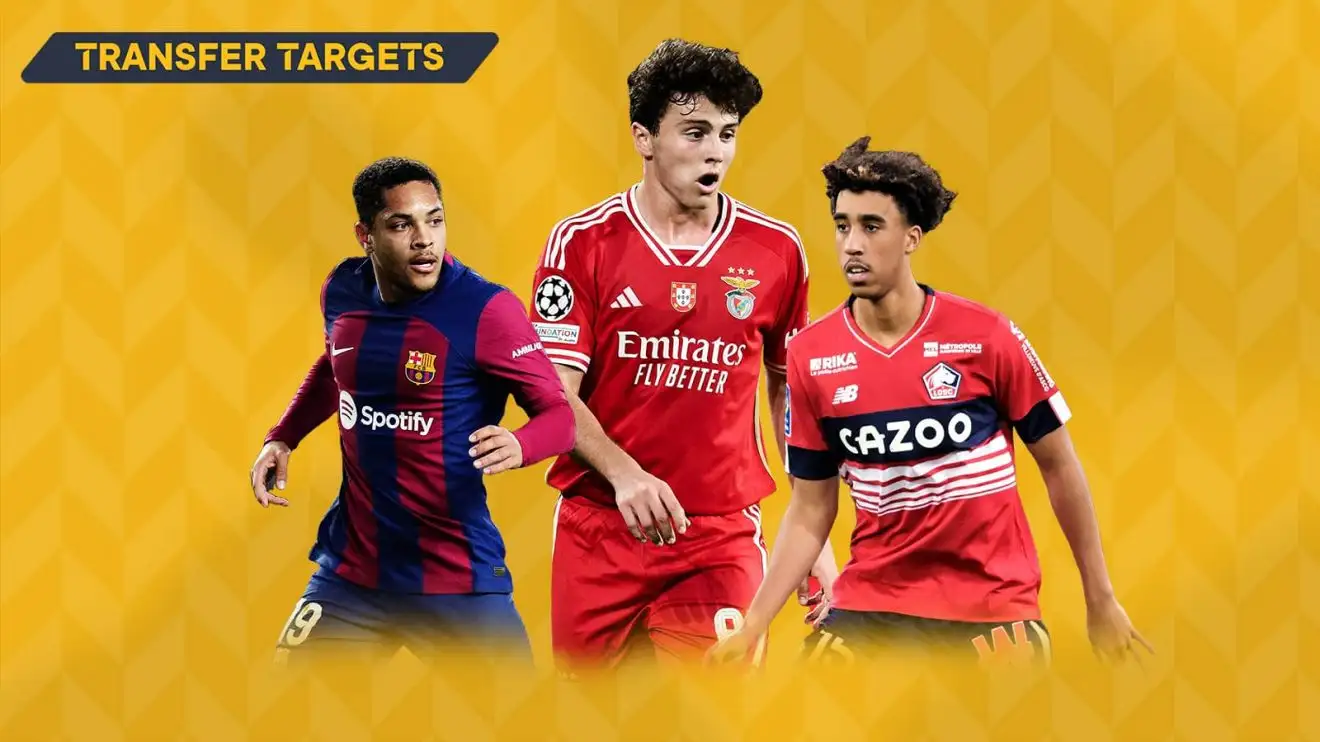 Vitor Roque at Barcelona, Joao Neves at Benfica and Leny Yoro at Lille. Vitor Roque at Barcelona, Joao Neves at Benfica and Leny Yoro at Lille.