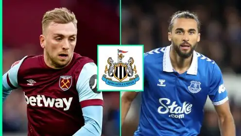 Newcastle transfers: Eddie Howe lines up incredible £160m double swoop for West Ham, Everton stars