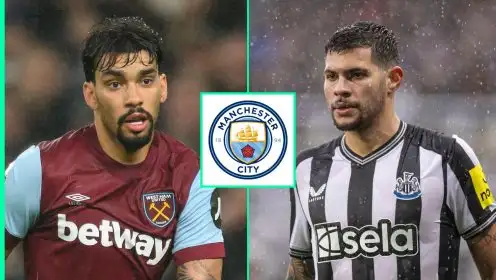 Man City to launch bid for Newcastle superstar as long-term target Lucas Paqueta faces lengthy ban