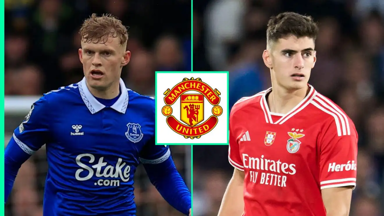 Man Utd to submit 'crazy offer' for Everton star as £165m double defender deal ignites