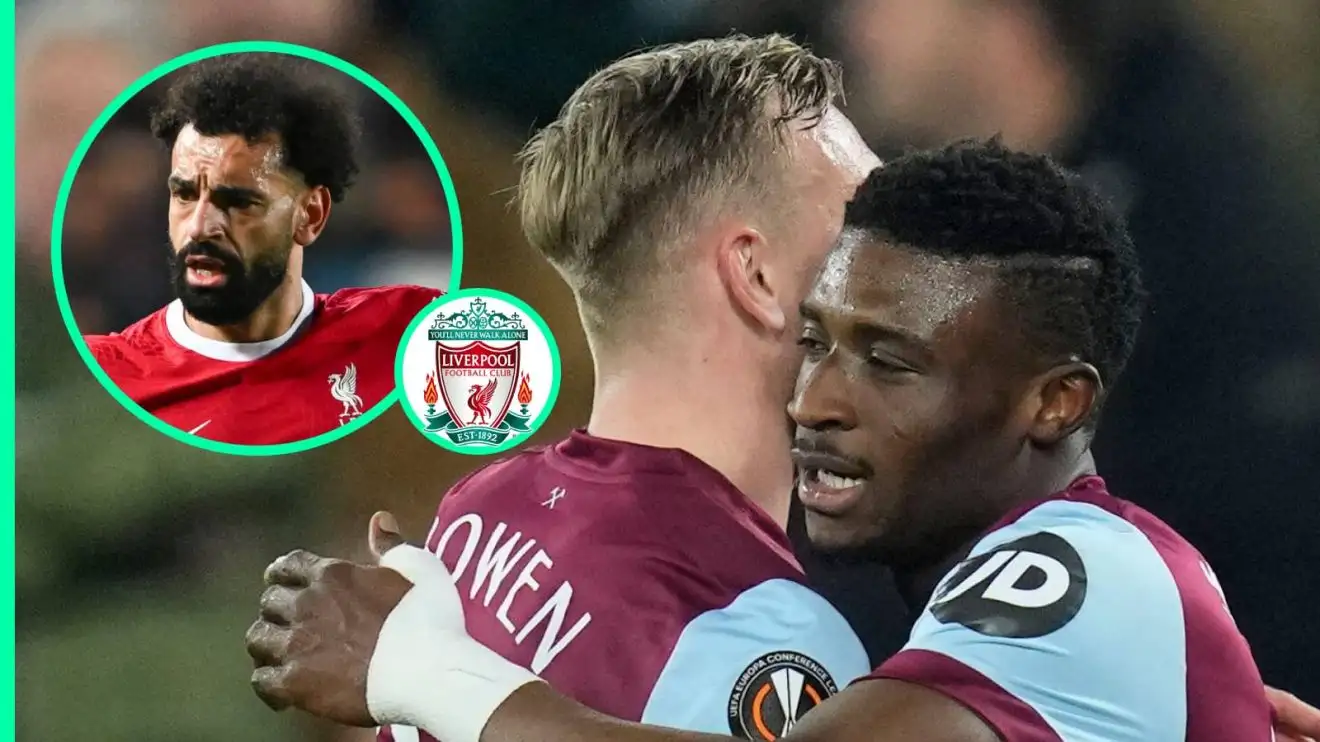 Mohammed Kudus, Mo Salah and the Liverpool badge