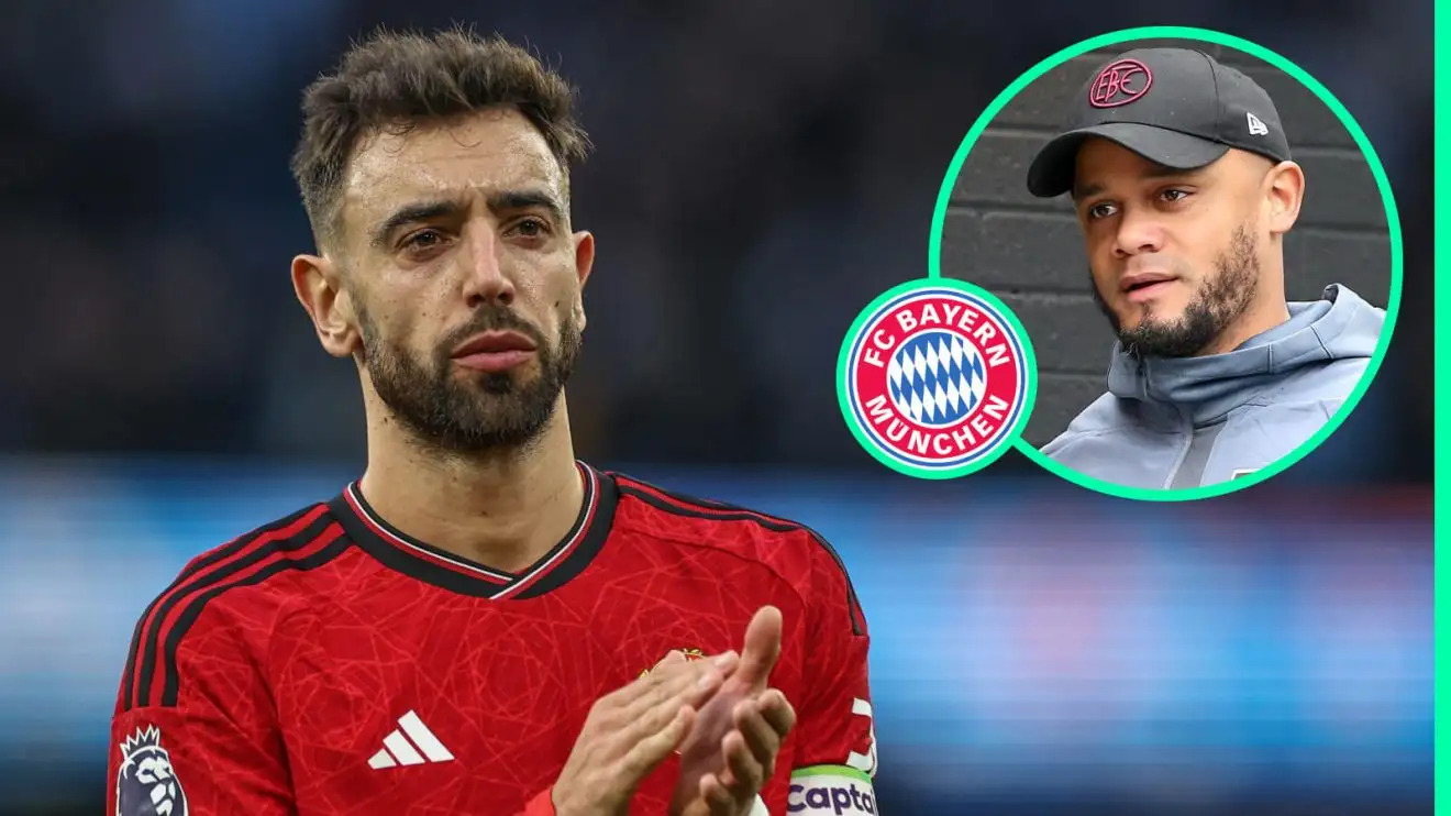 Vincent Kompany wants to bring Man Utd star Bruno Fernandes to Bayern Munich