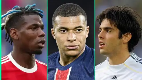 Kylian Mbappe tops list of most expensive signings that later left their clubs for free