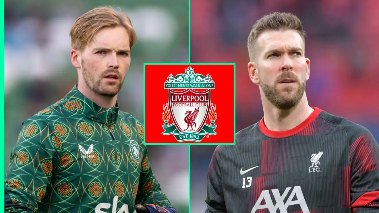 Liverpool-double-goalkeeper-exit Liverpool goalkeepers Caoimhin Kelleher and Adrian