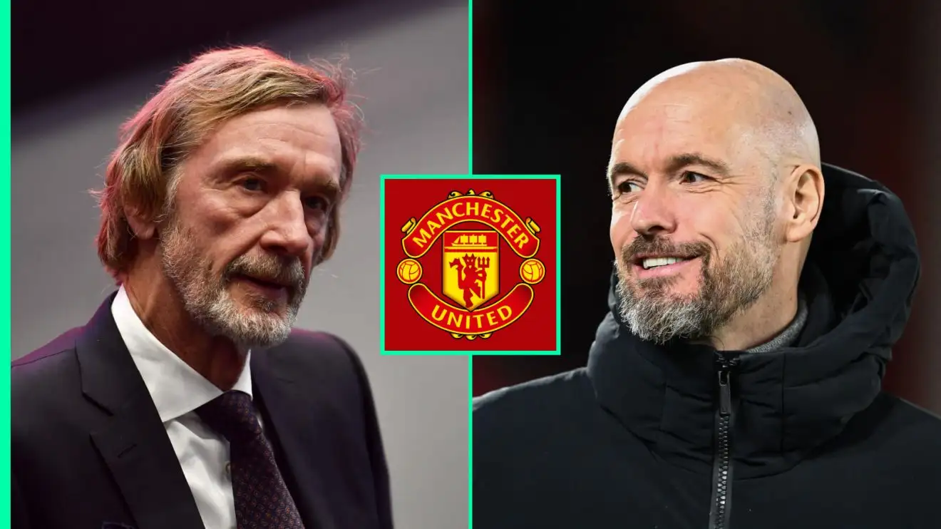 Man Utd co-owner Sir Jim Ratcliffe, manager Erik ten Hag Man Utd co-owner Sir Jim Ratcliffe, manager Erik ten Hag