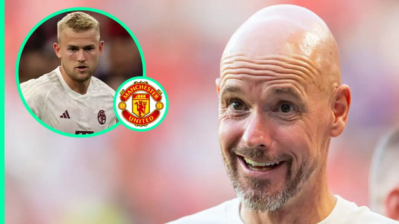 Man Utd manager Erik ten Hag, Bayern Munich centre-back Matthijs De Ligt Man Utd manager Erik ten Hag, Bayern Munich centre-back Matthijs De Ligt