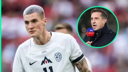 Gary Neville responds to Benjamin Sesko’s transfer decision following Arsenal, Man Utd snub