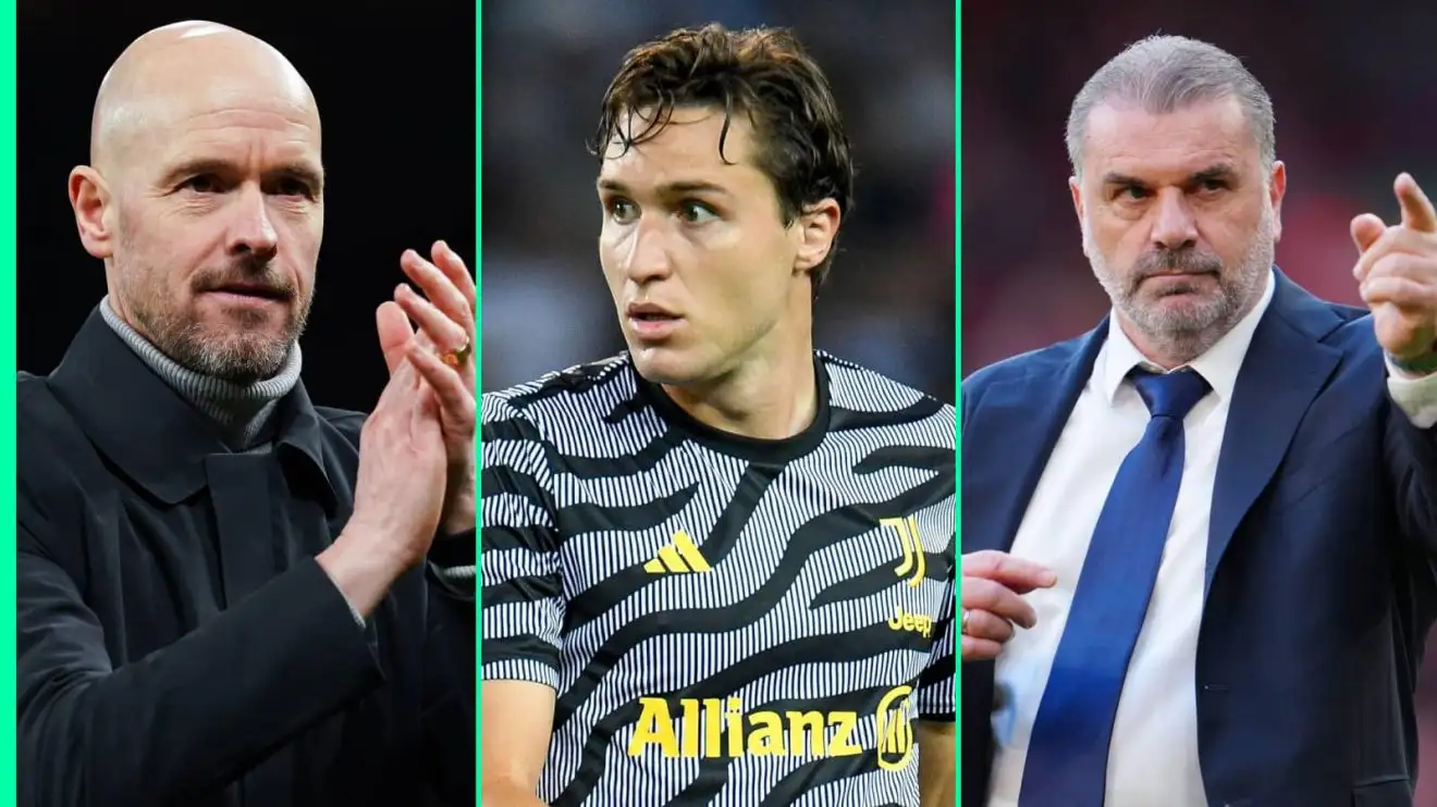 Erik ten Hag, Federico Chiesa, Ange Postecoglou Erik ten Hag, Federico Chiesa, Ange Postecoglou