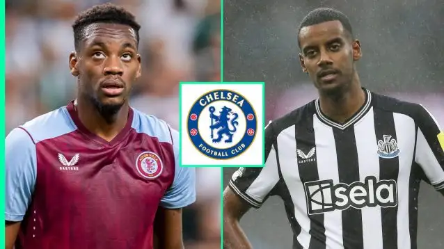 Jhon Duran and Alexander Isak are both on the Chelsea transfer radar