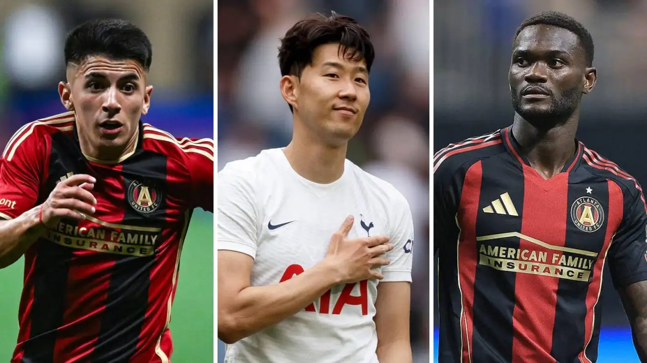 Thiago Almada, Son Heung-min & Emmanuel Latte Lath Thiago Almada, Son Heung-min & Emmanuel Latte Lath