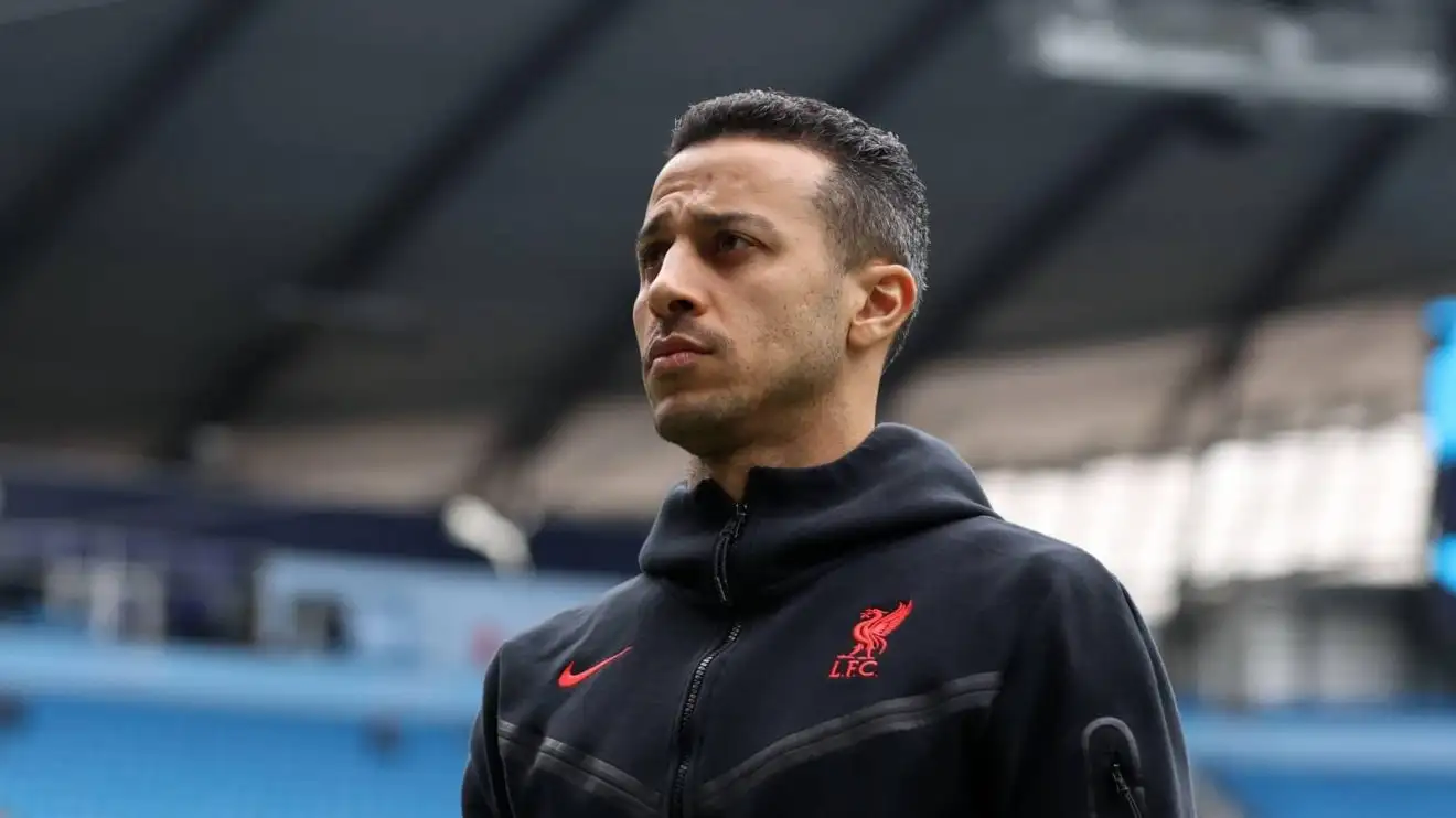 Thiago pictured during Liverpool spell