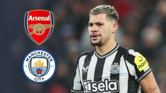 Arsenal and Manchester City are interested in Bruno Guimaraes