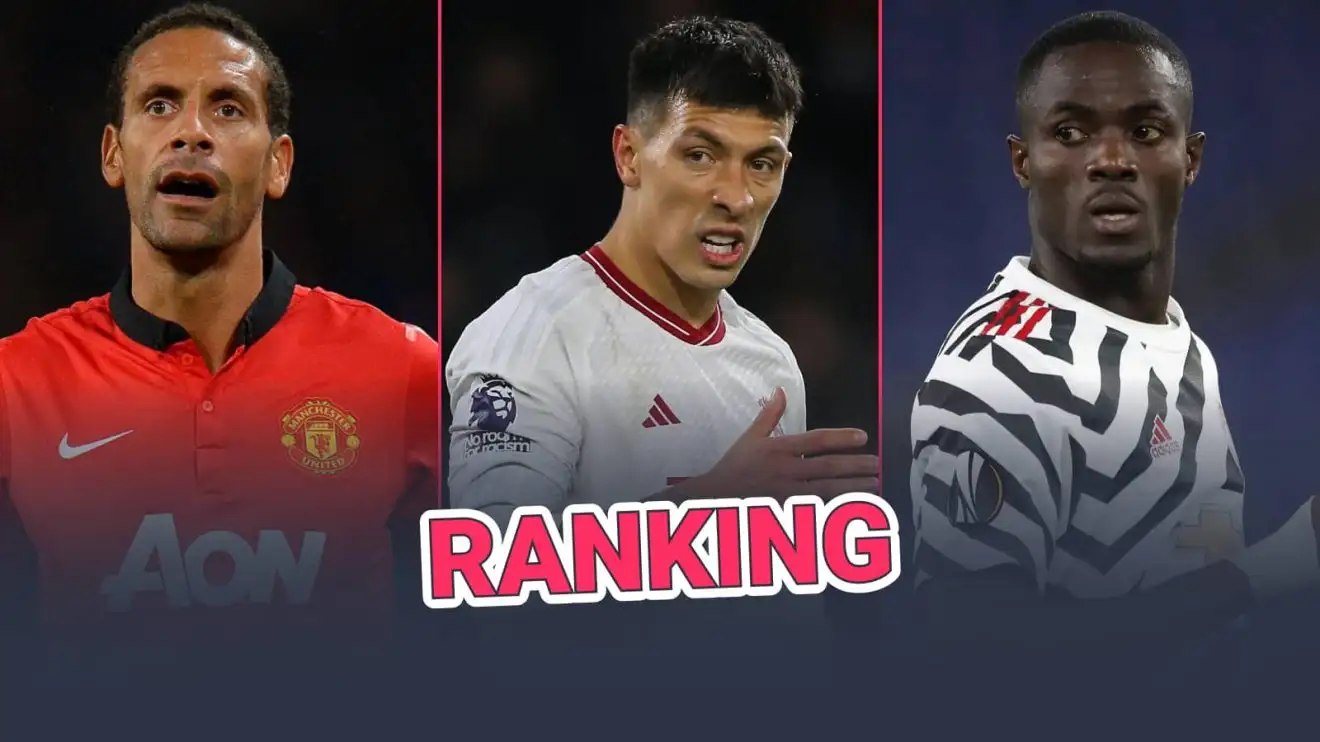 Rio Ferdinand, Lisandro Martinez, Eric Bailly Man Utd