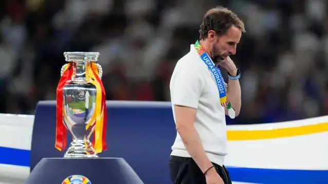 England manager Gareth Southgate after losing the Euro 2024 final to Spain